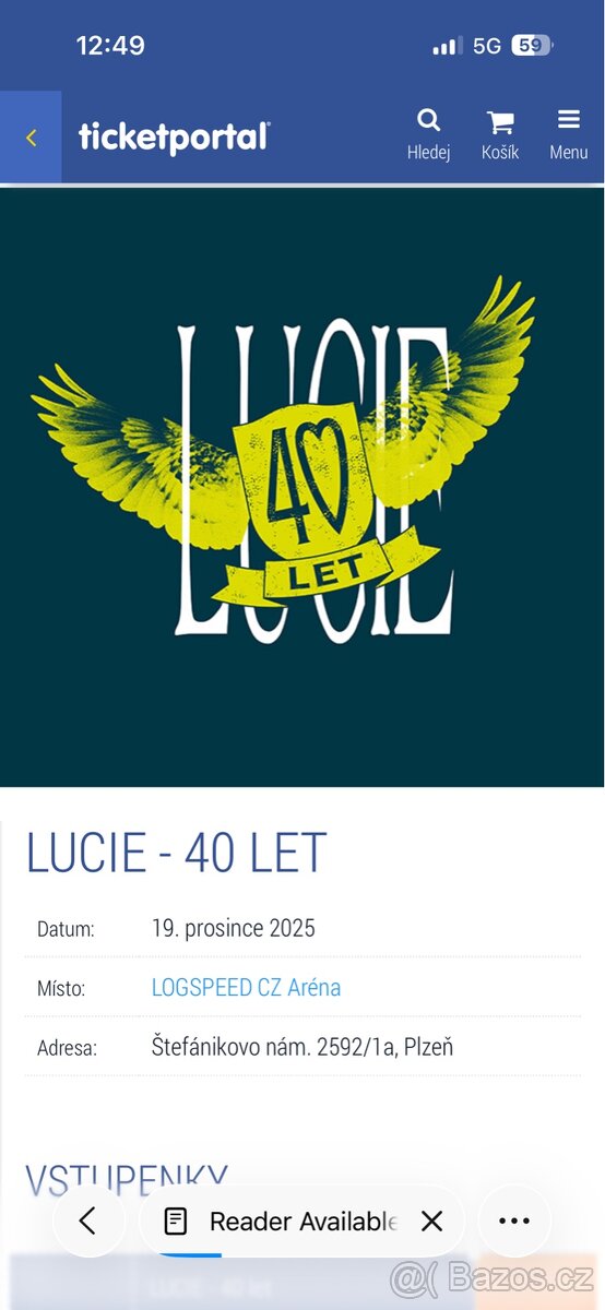 LUCIE 2 LÍSTKY KONCERT 19.12.