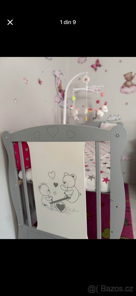 Dřevěná postýlka