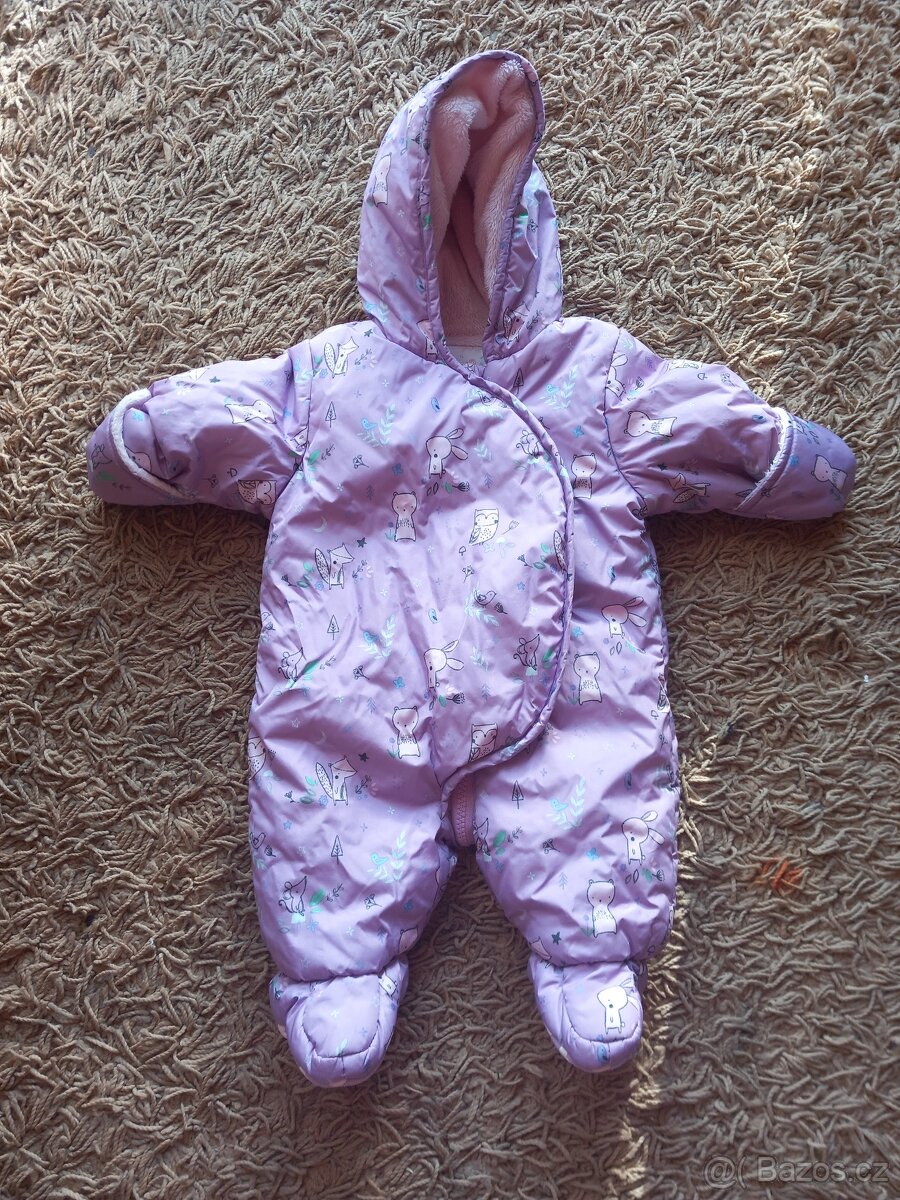 Kombinezky na novorozene holcicky