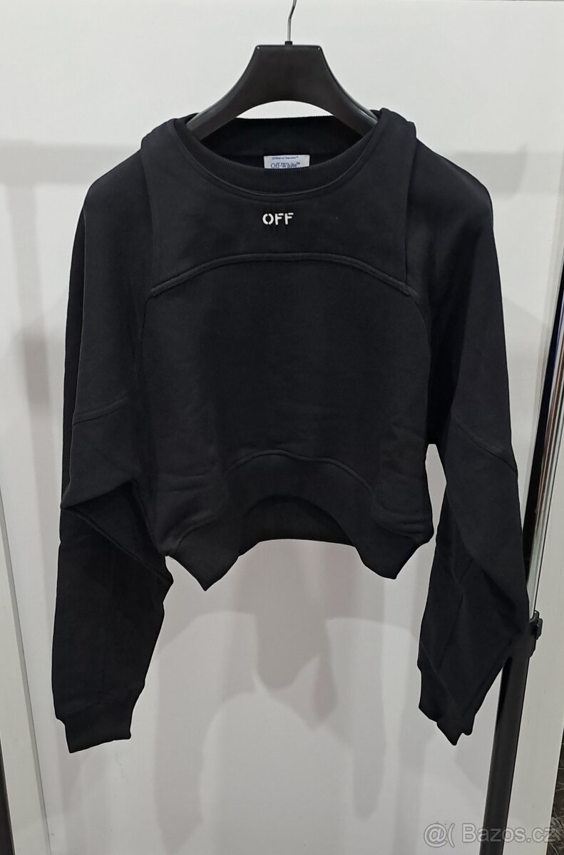 OFF WHITE DAMSKA MIKINA CROPPED