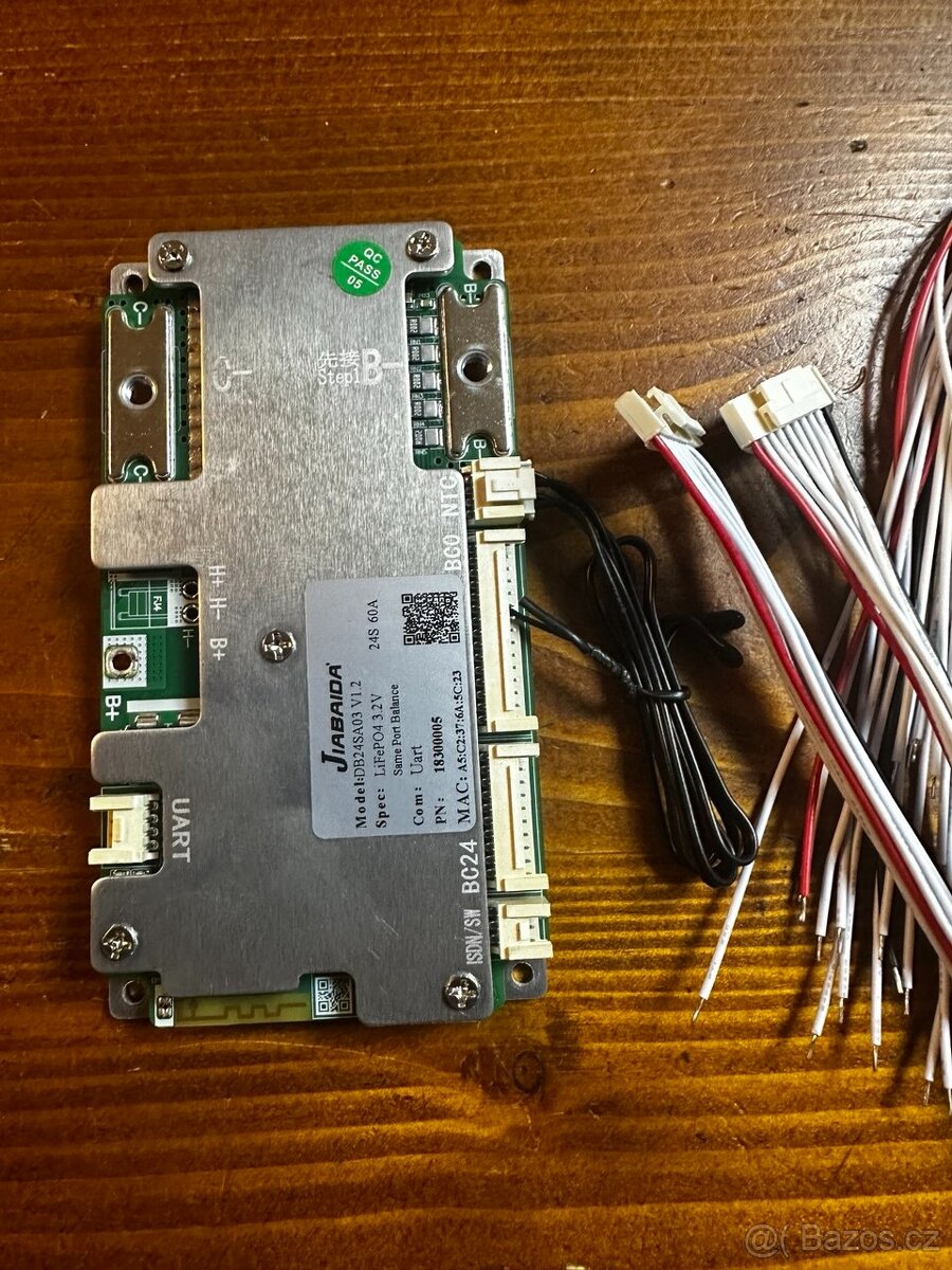 Bms balancer 7 až 24S bluetooth pro lifepo4