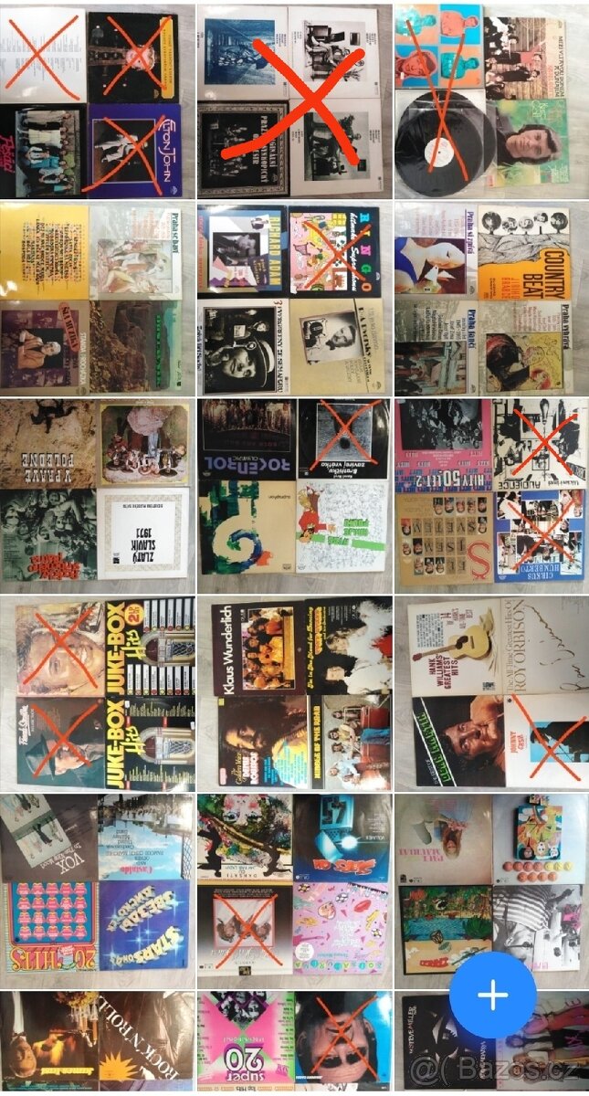Gramofonové LP desky, vinyly, celkem 80 ks