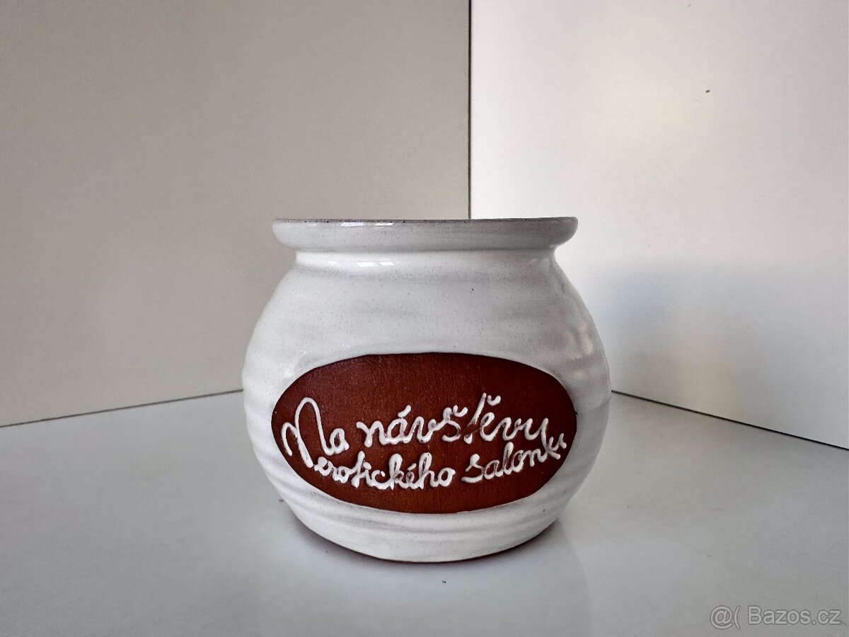 Nádoba NA NÁVŠTĚVU EROTICKÉHO SALONKU - dárek