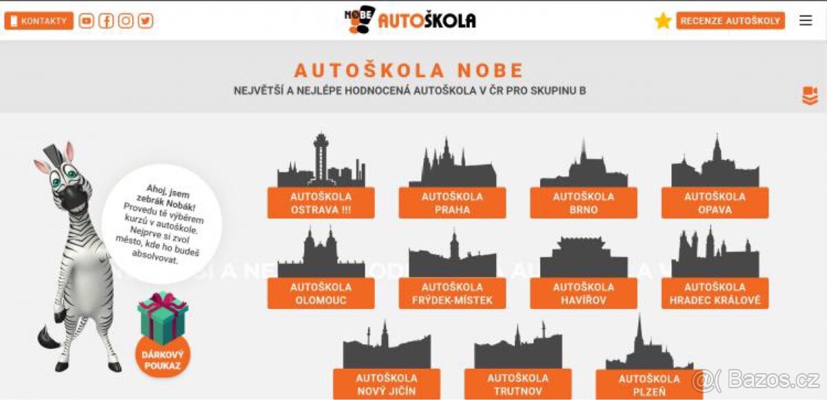 Autoškola Nobe.cz slevový kupón