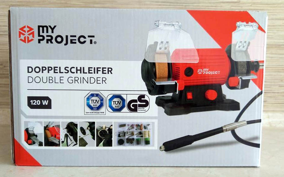 Dvojitá bruska MP 120W s flexibilní hadicí - nová , záruka