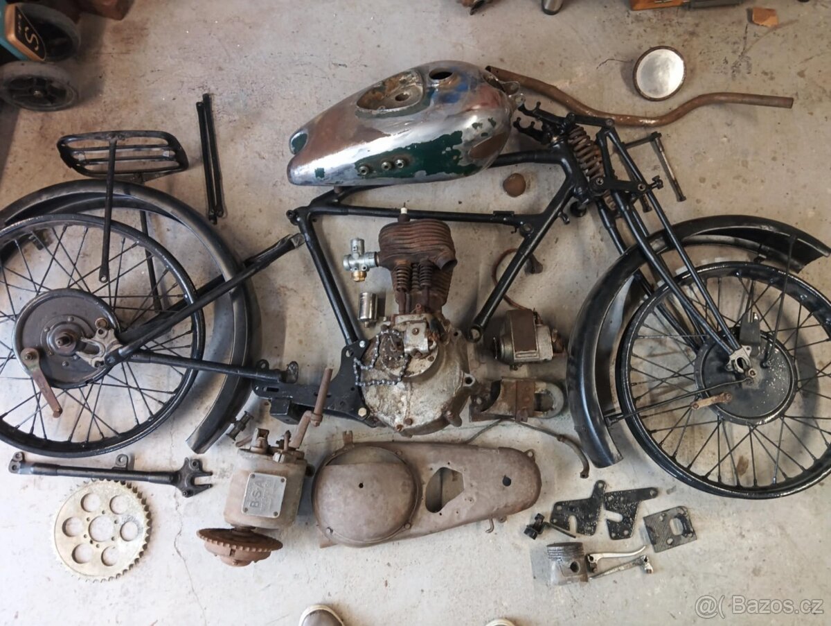 Prodám projekt BSA 500cc S27 1927