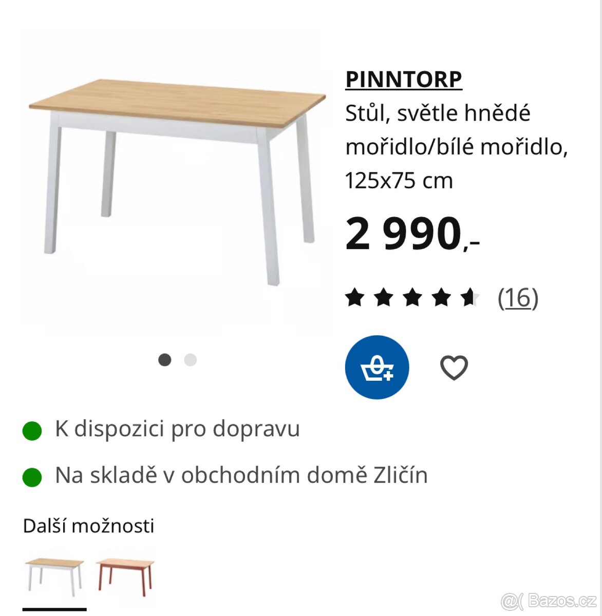 IKEA jídelní stůl - PINNTORP