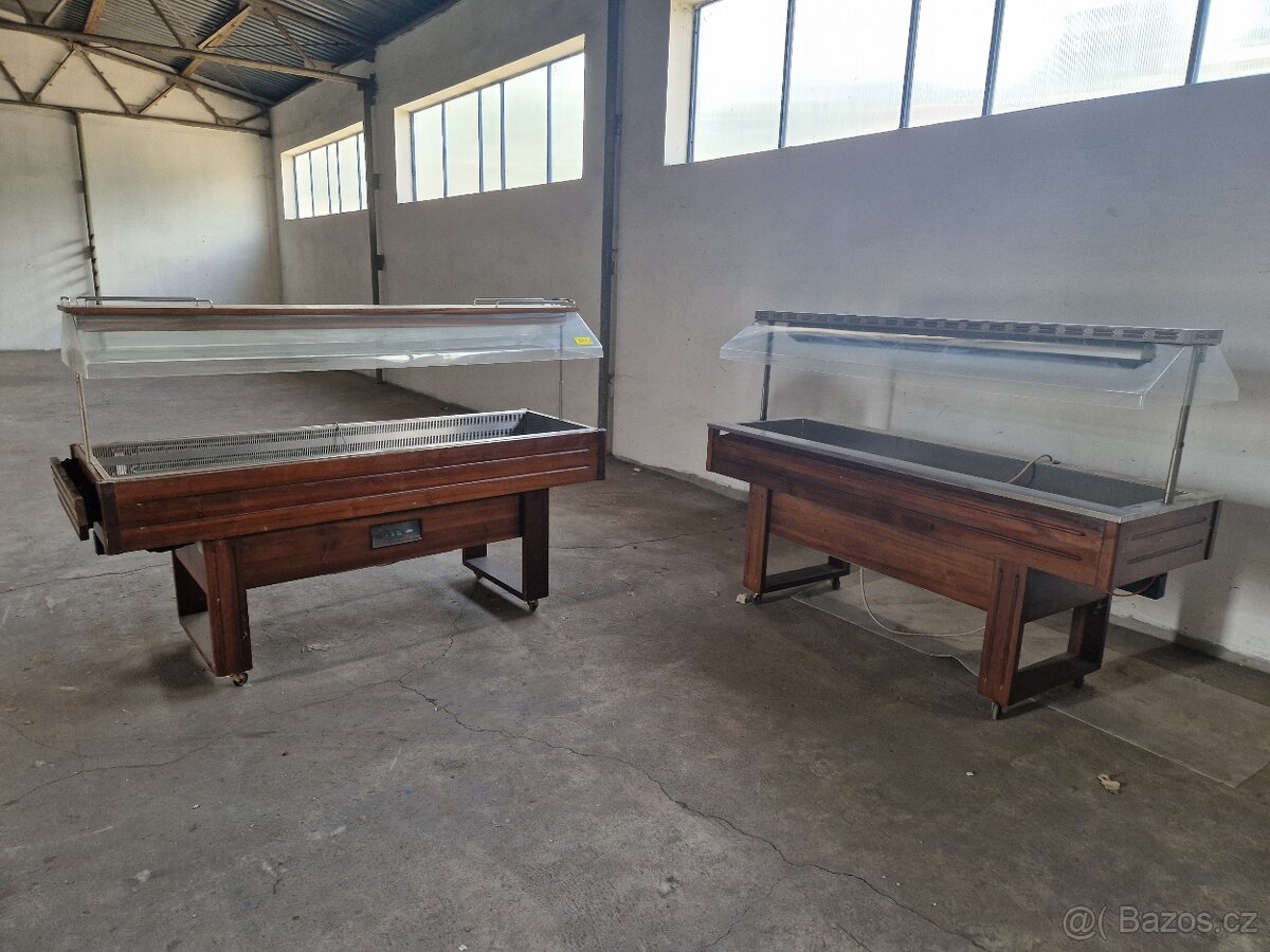 Gastro chladící vitrina/vana 2ks