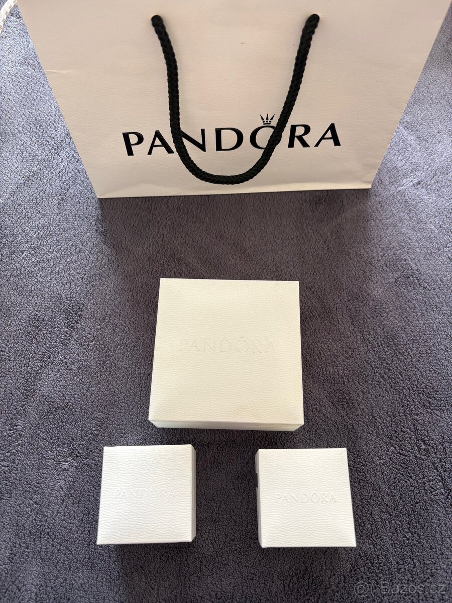 Pandora náramek s přívěsky
