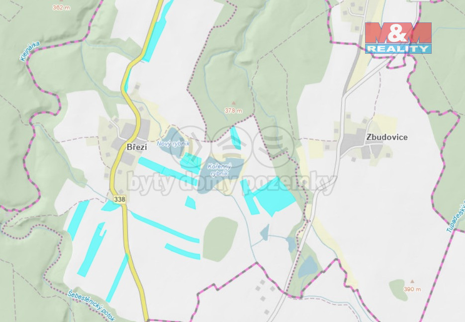 Prodej pole, 83857 m², Zbýšov - Březí