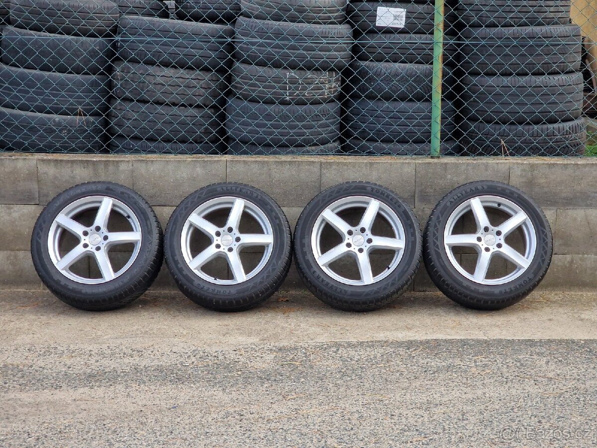 215/55/17 Alu kola Dezent 5x112 celoroční