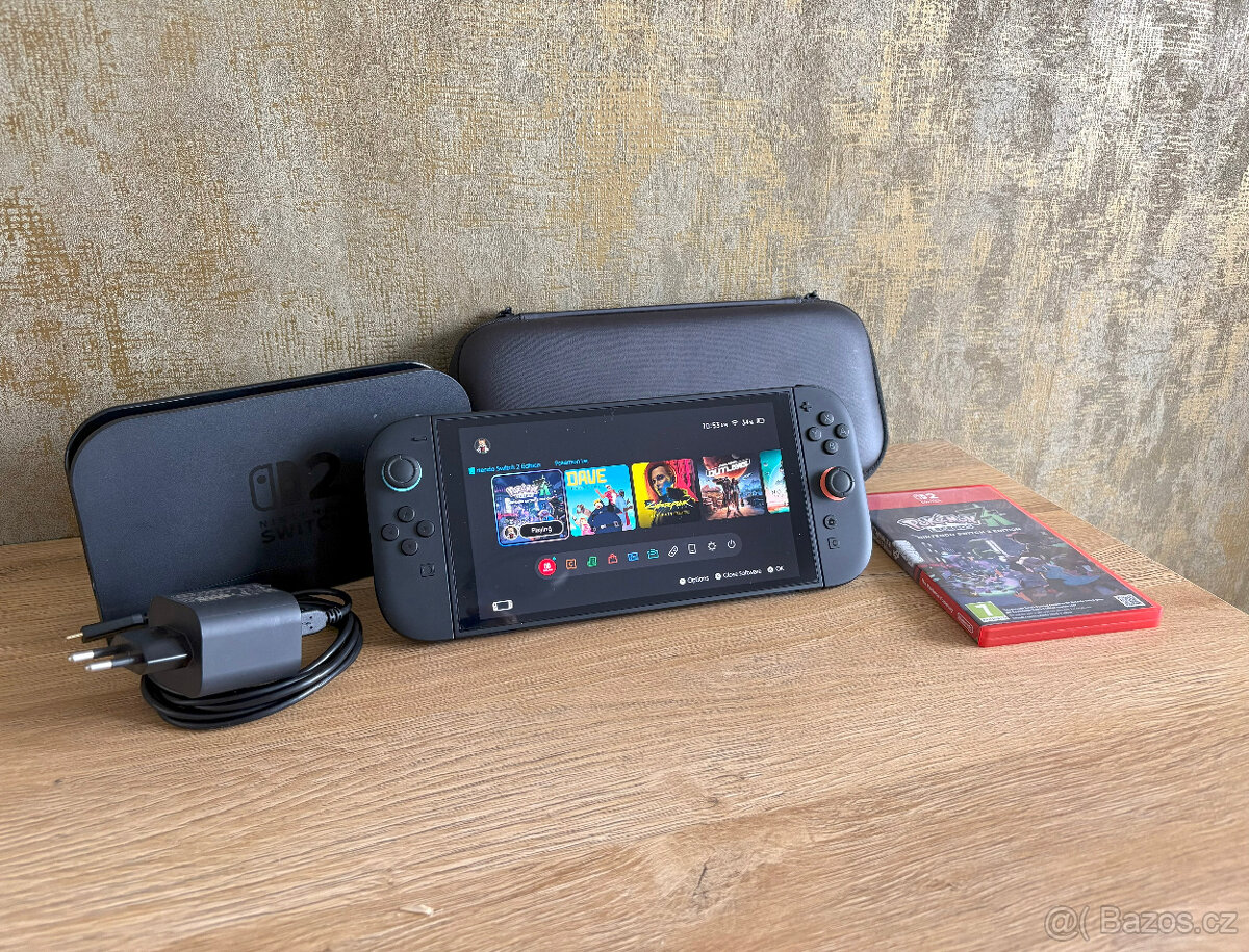 Nintendo Switch 2 – top stav + 2 Pokémon hry + obal 🎮