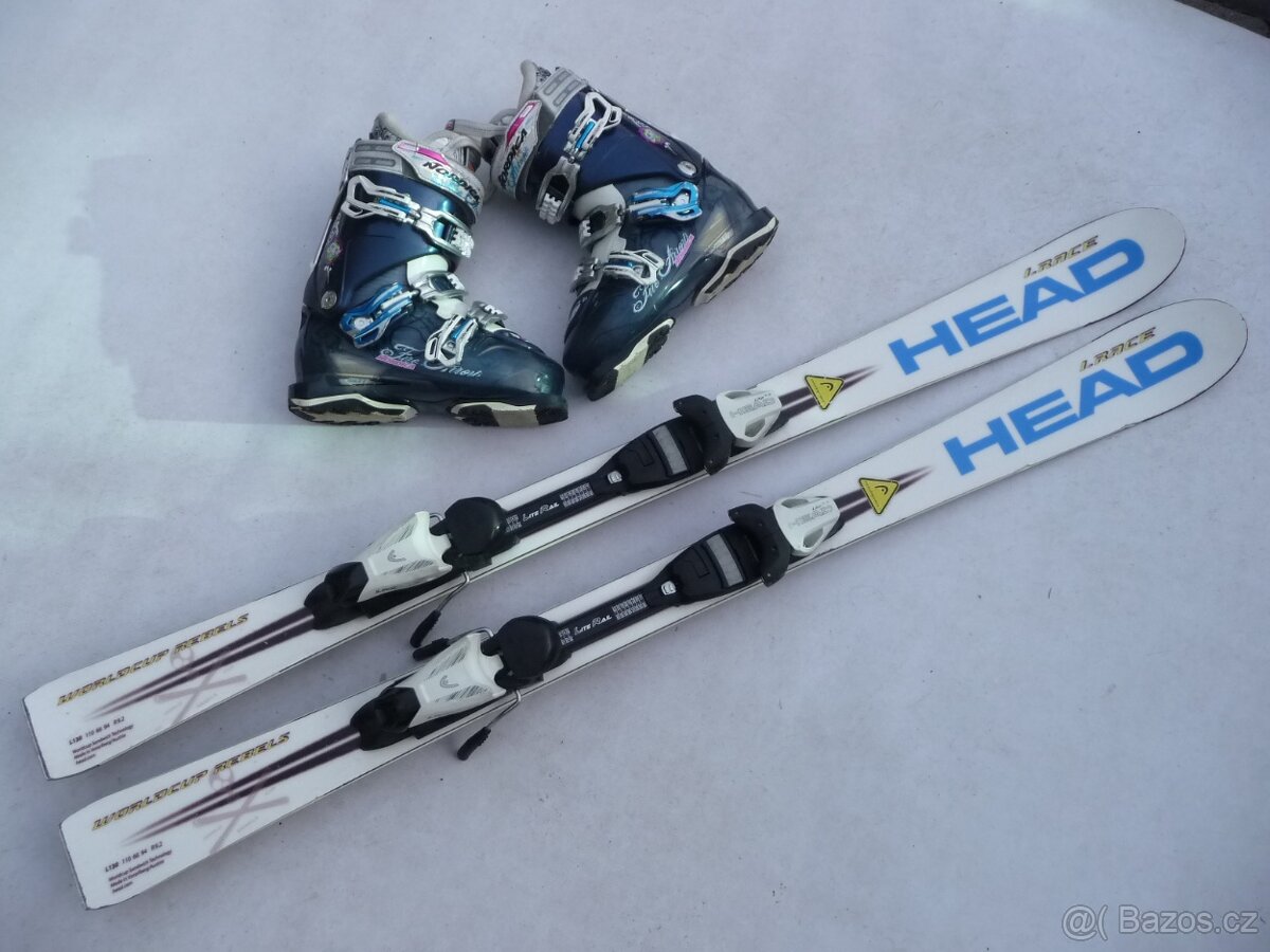 351. Lyže Head - 130 cm + boty NORDICA 38eu - set