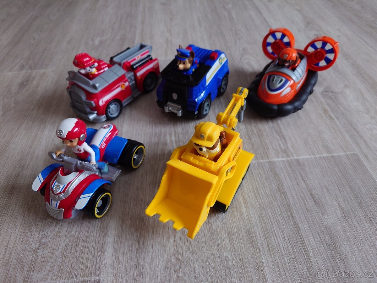 Tlapková patrola figurky, auta