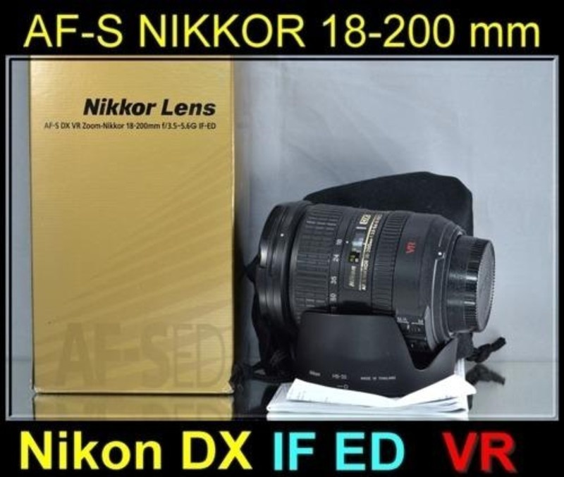 NIKON AFS 18-200mm f/3.5-5.6 G IF ED VR DX ZoomUV