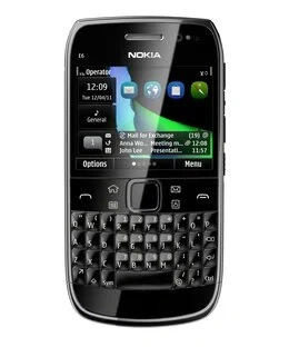 Mobilní telefon Nokia E6, černý