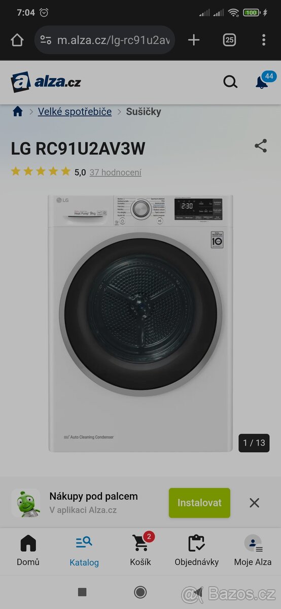 Kondenzační sušička LG RC91U2AV3W
