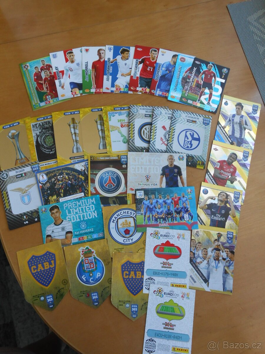 Kartičky fotbal PANINI FIFA365 2019+2020+2021+UEFA EURO 2020