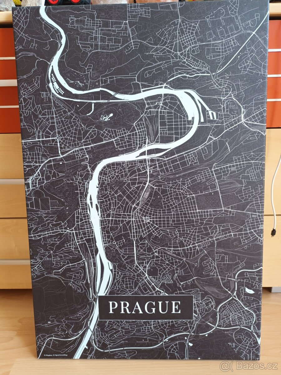 Obraz na platne mapa Prague