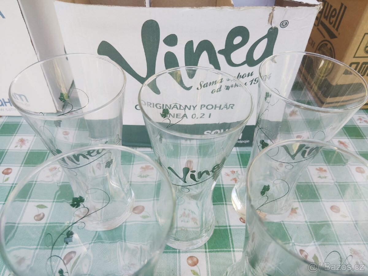 Skleněné poháry Vinea
