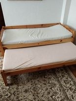 Postel s ze zašupovací postelí, 2x šuplík