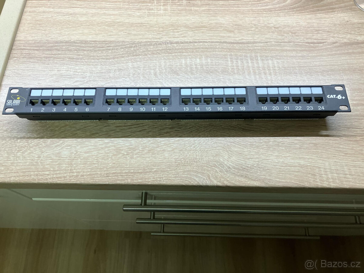 Patch panel solarix 24 x rj45 cat6 utp