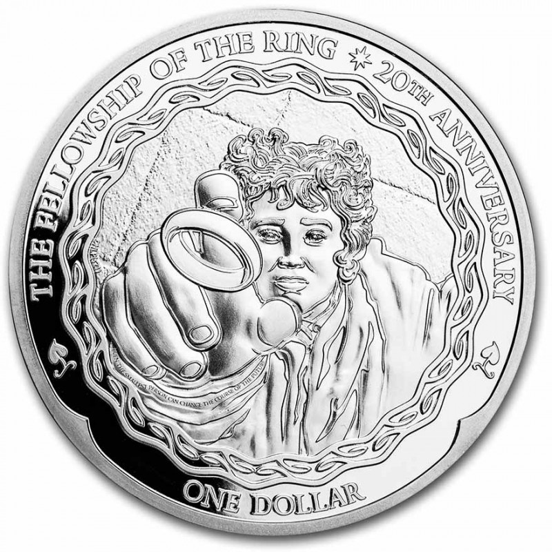 STŘÍBRNÁ MINCE 1 OZ Pán prstenů