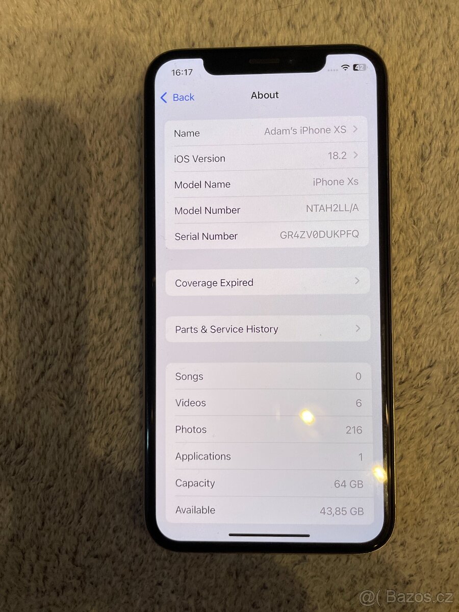 iPhone XS 64GB Štříbrný