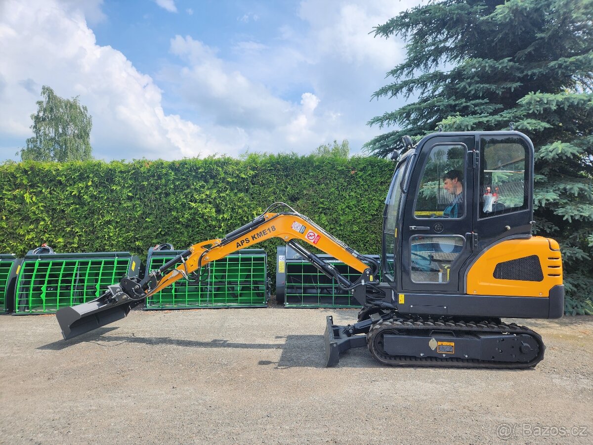 bagr, minibagr, motor Kubota