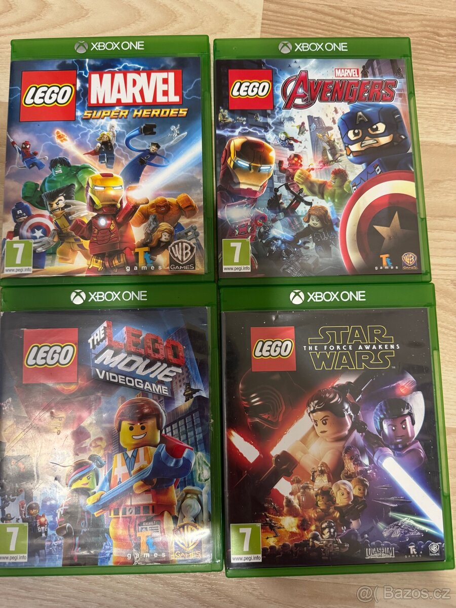 XBOX ONE - dětské LEGO hry 4ks