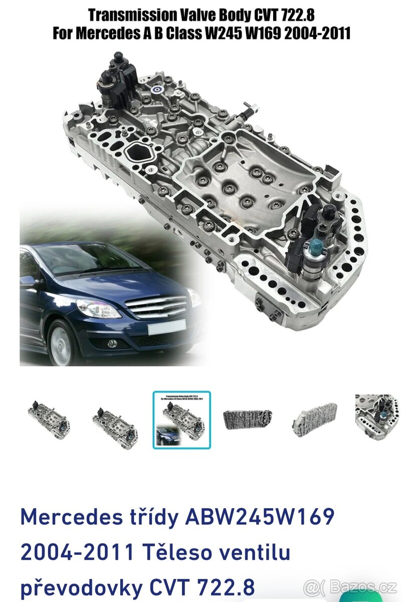 Těleso ventilu převodovky CVT