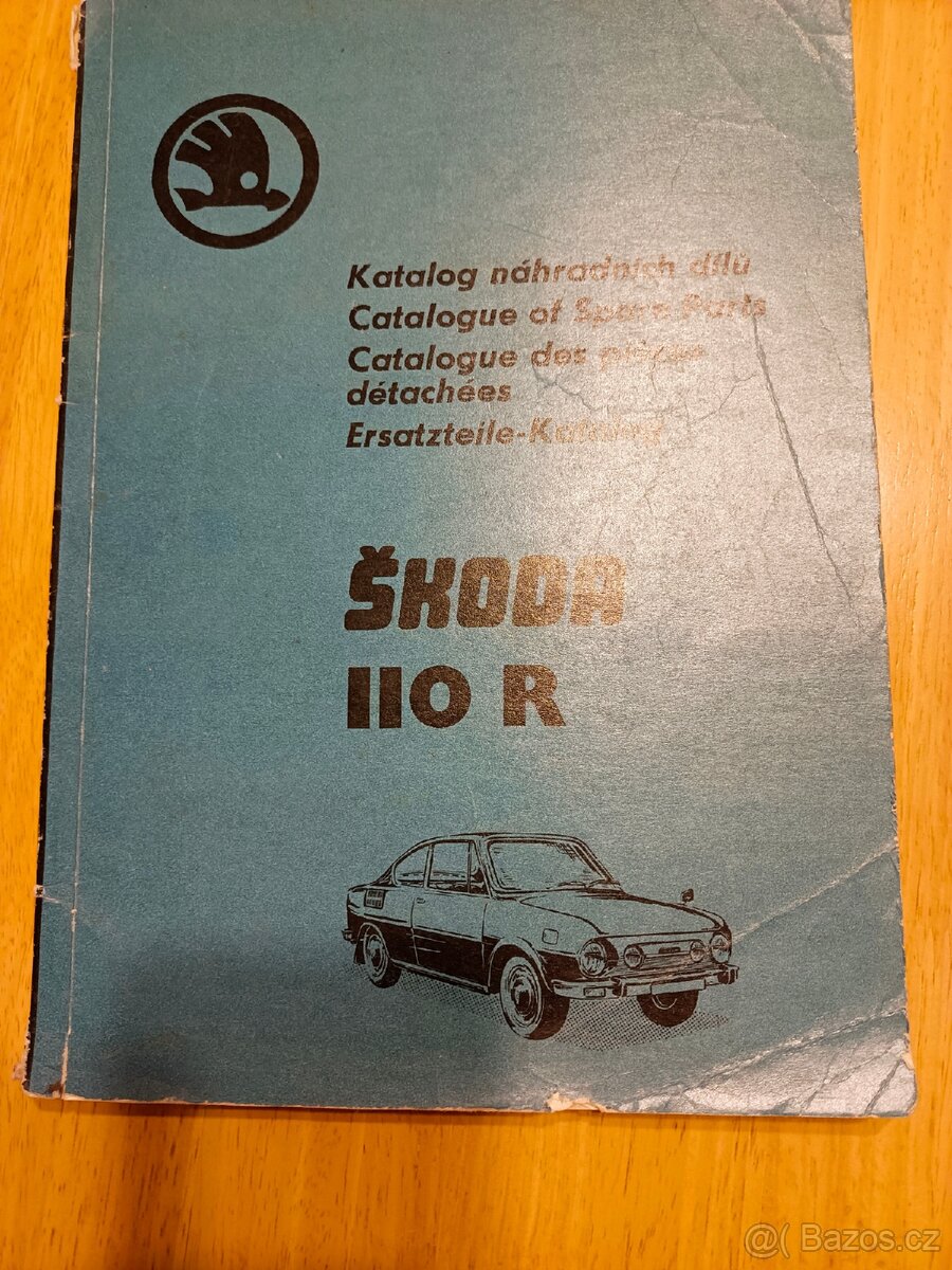 Škoda 110 R-katalog náhradních dílů.