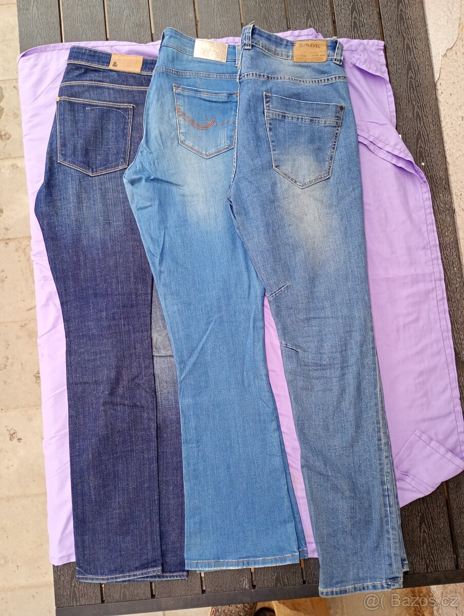 Set rifle/džíny značkové 3 ks vel. 42/XL