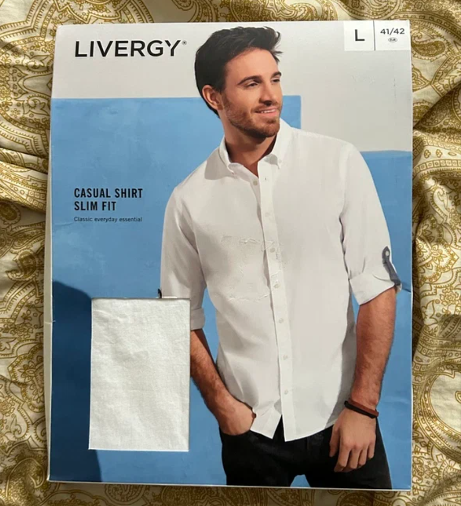 Pánská košile LIVERGY (L 41/42) – Nevhodný dárek