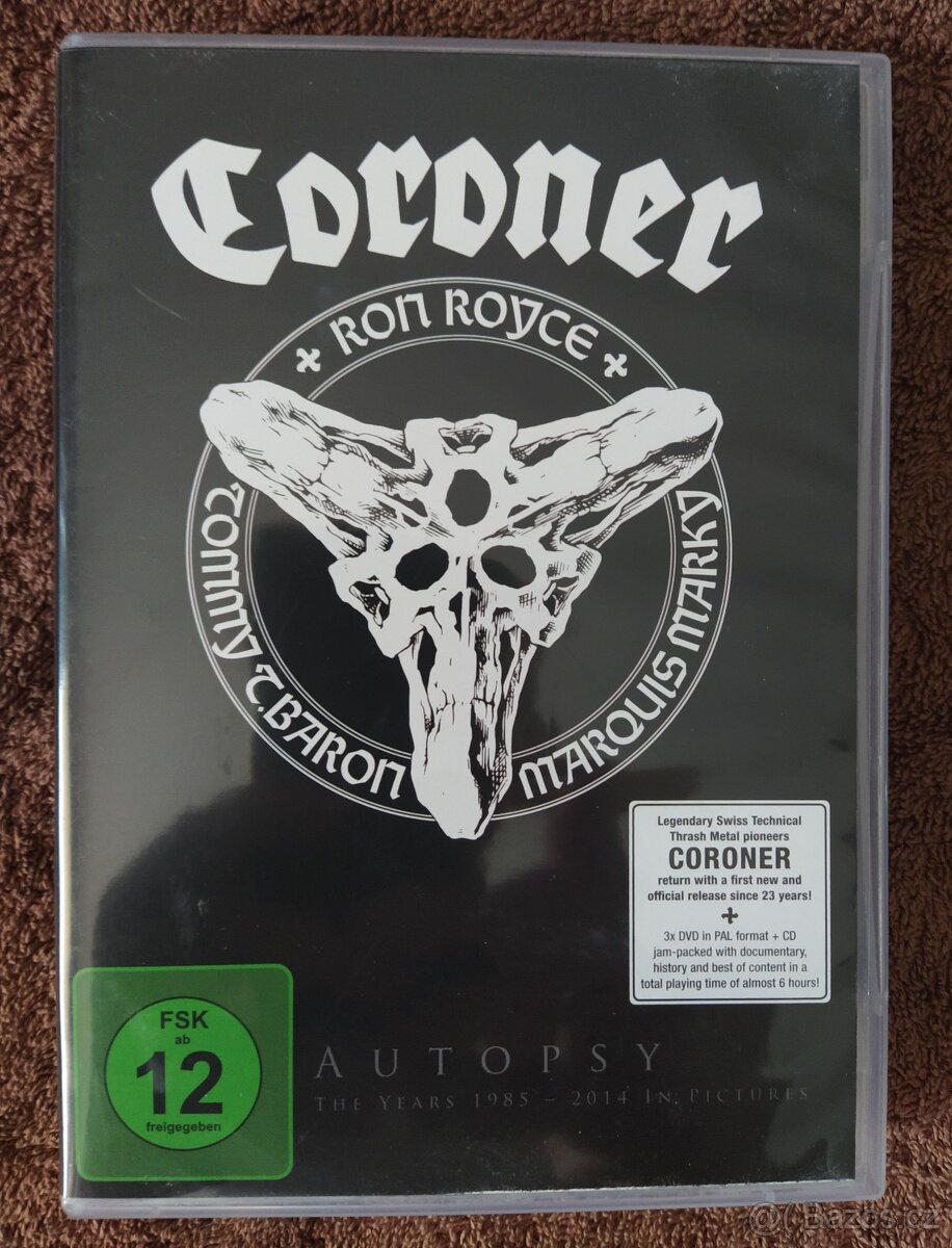 CORONER - CD/3DVD Autopsy/The Years 1985 + 2014