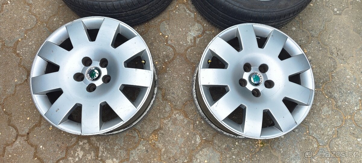 sada alu disků 4ks kol 5x112 R17 škoda Superb 1 bez pneu