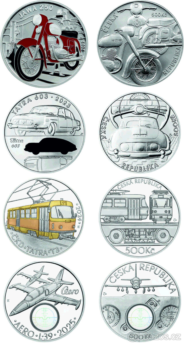 JAWA, TATRA, TRAMVAJ, LETADLO