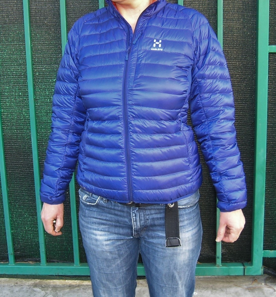 Lehká péřová bunda, originál Haglöfs Essens, vel. L