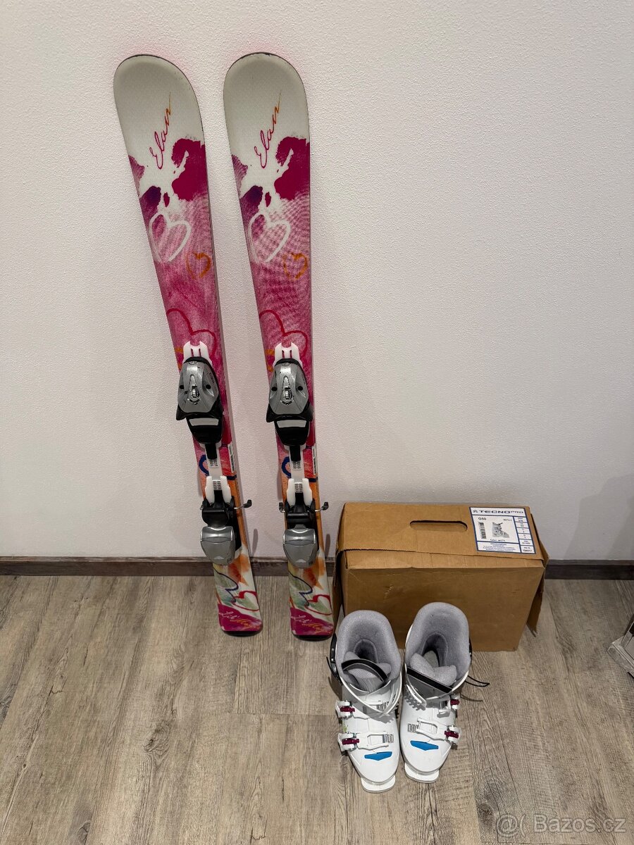 Dětské lyže 110cm i s lyžáky 210-215