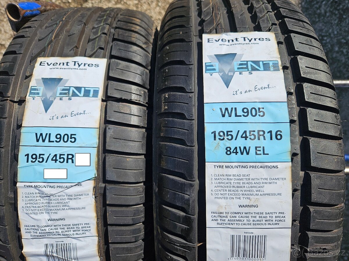 195/45R16 84W Event WL905  4ks  nové