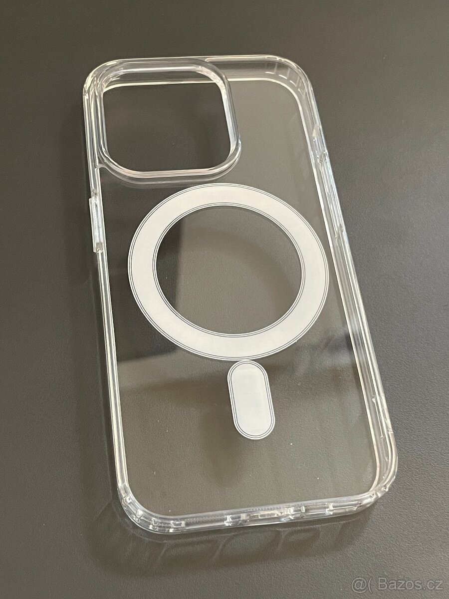 Průhledný Kryt na iPhone 15 Pro, Pro Max, Plus s MagSafe