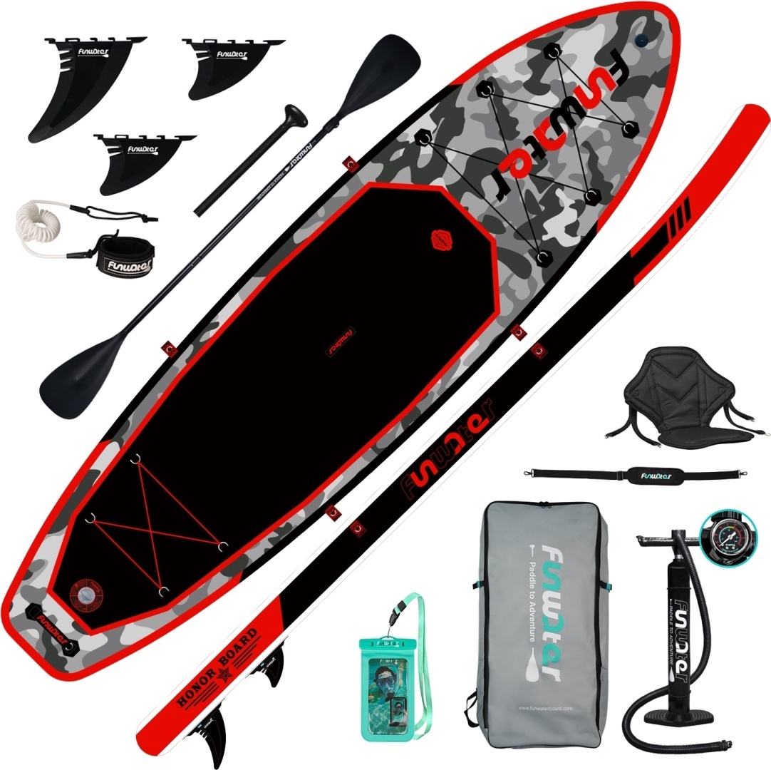 Paddleboard s kajakovou sedačkou ,maskovaný.Silver 330x84x15