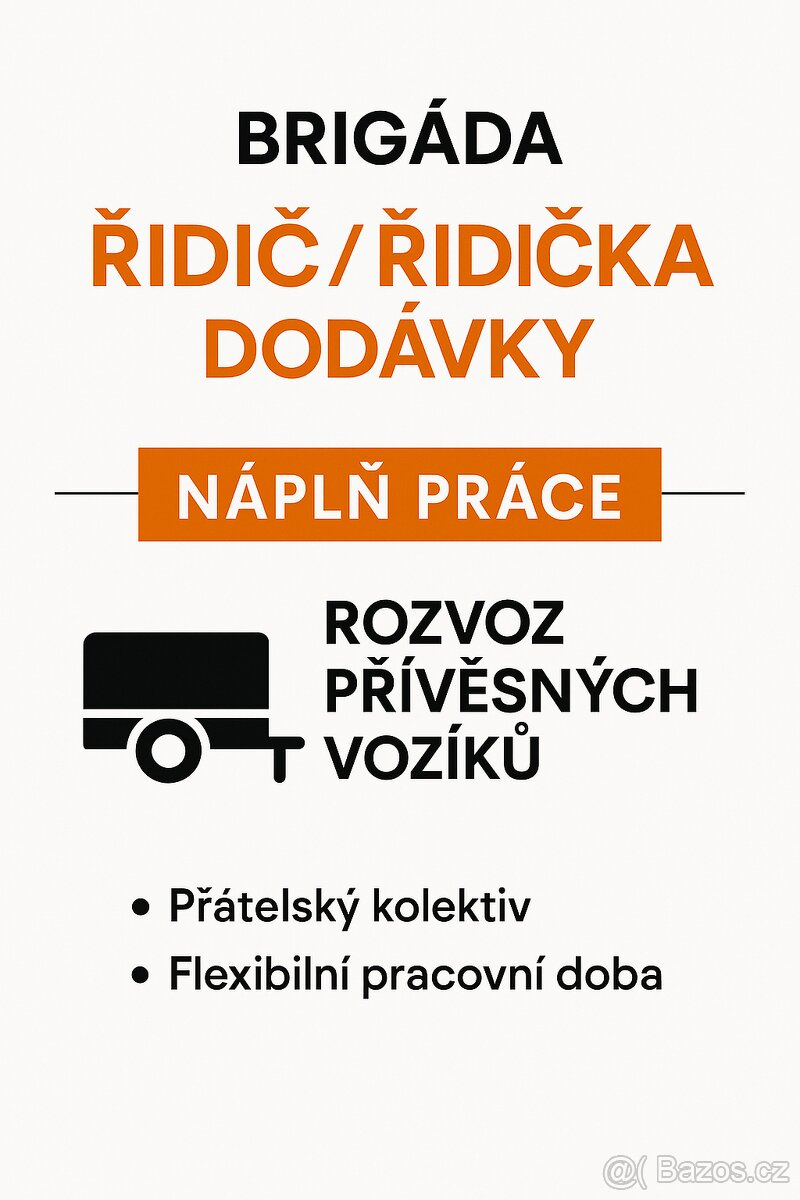 🚛 HLEDÁME ŘIDIČE NA BRIGÁDU