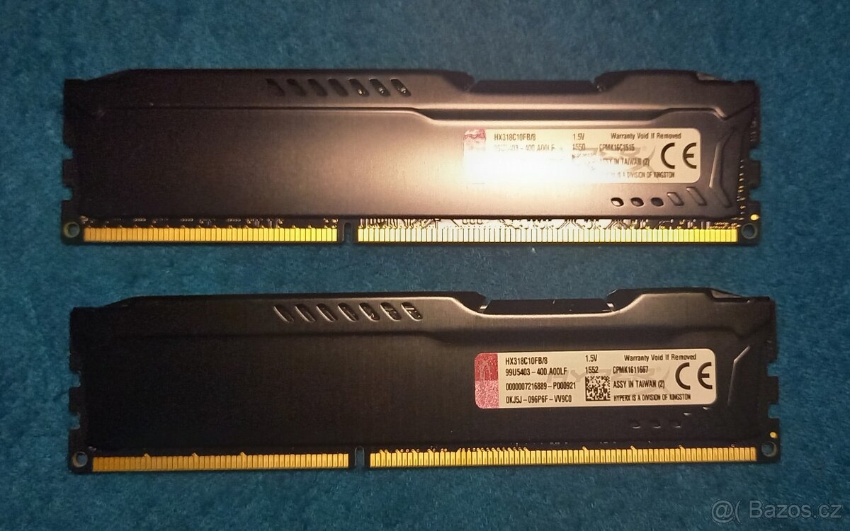 HyperX Fury DDR3 1866 MHz CL 10 2x8GB