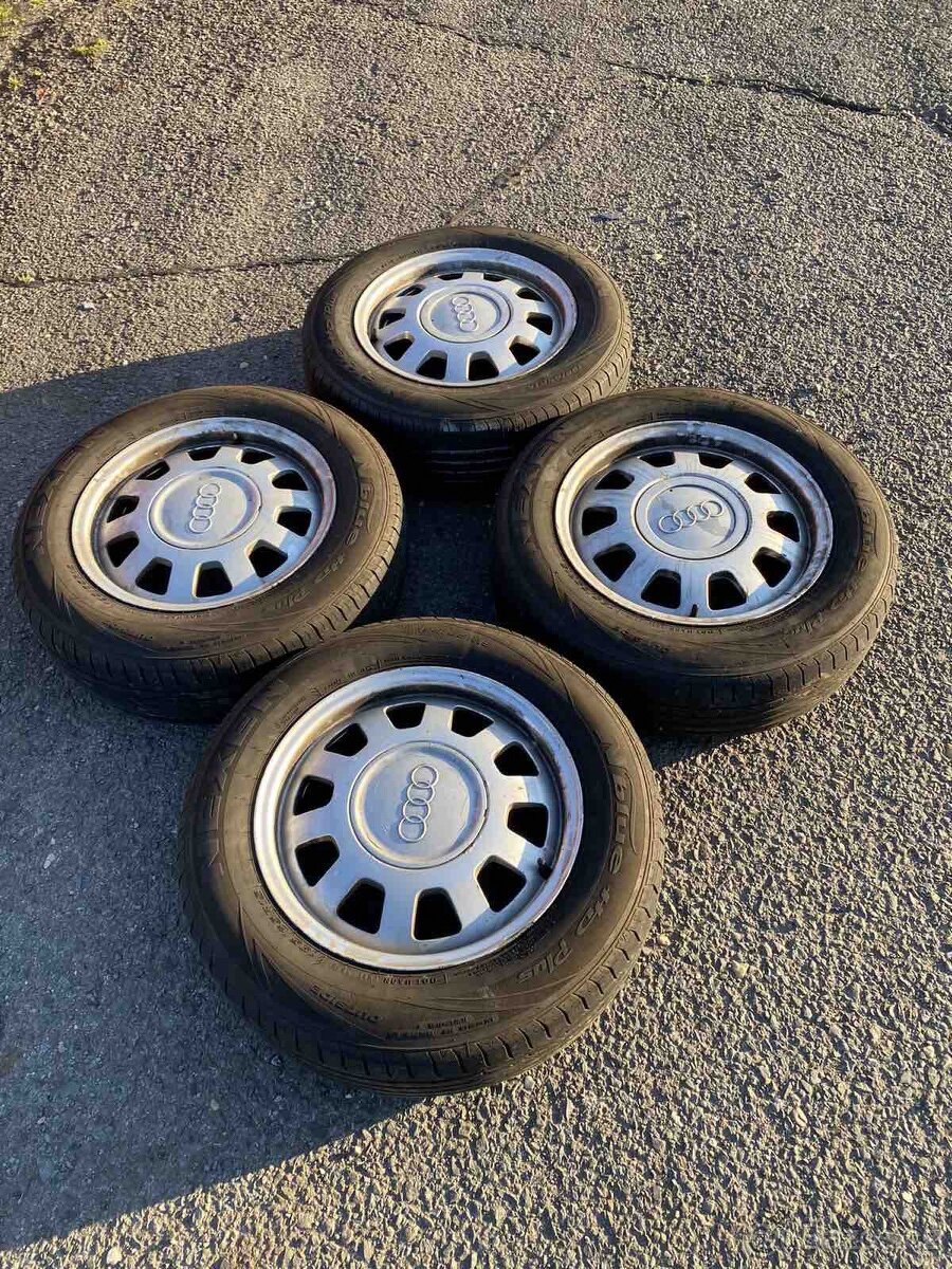 Alu kola 5x112r15 Audi original z letní pneu 195/65r15