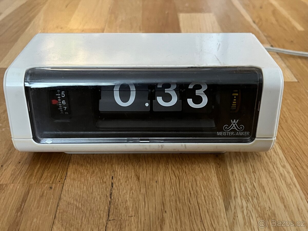 Hodiny - budík, překlápěcí, 1960-70, Meister Anker