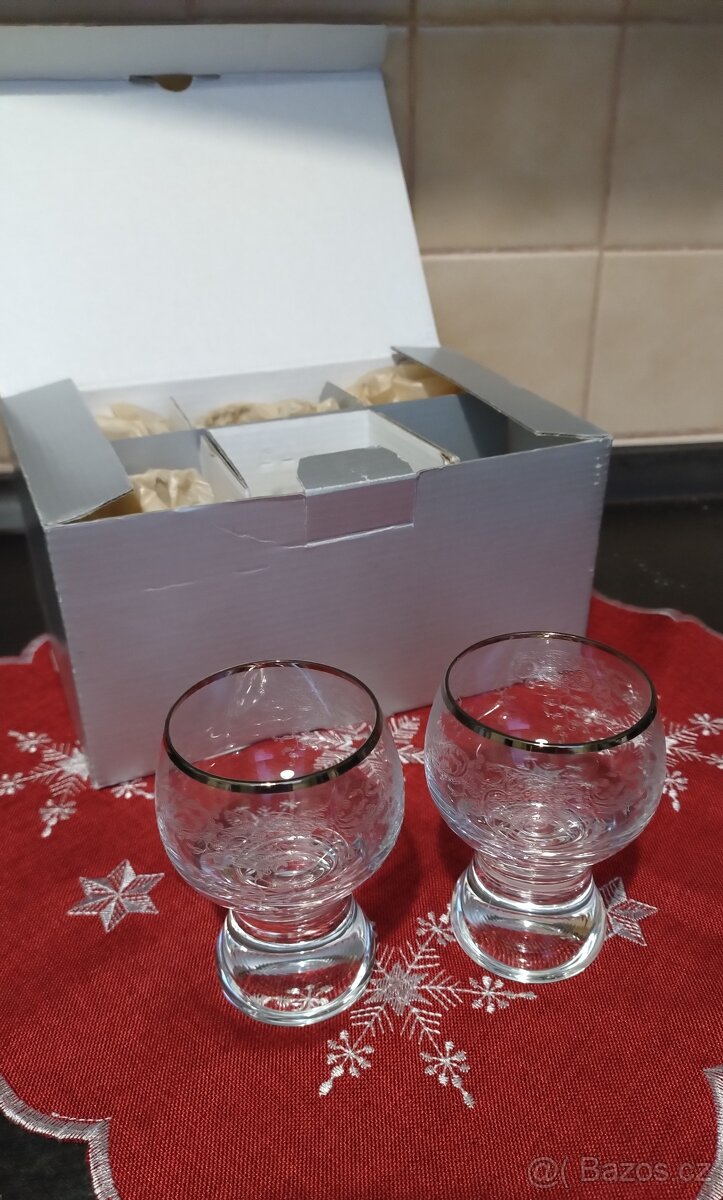 SKLENIČKY, kolekce GINA - Bohemia Crystal, NOVÉ