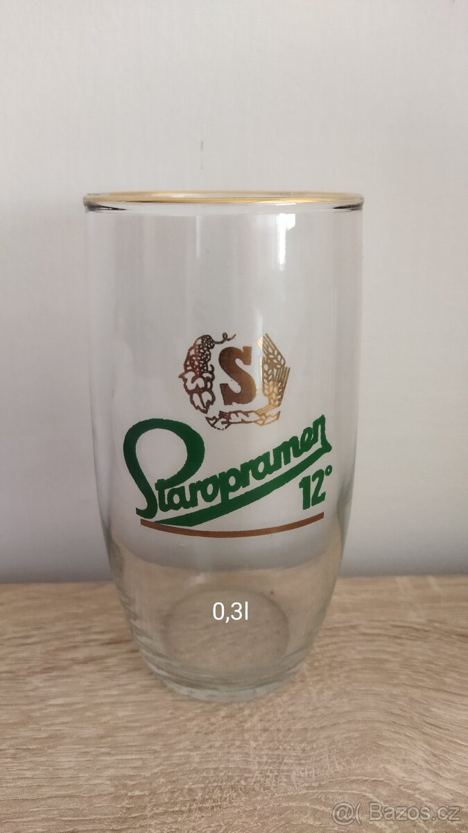 Pivní sklenice Staropramen