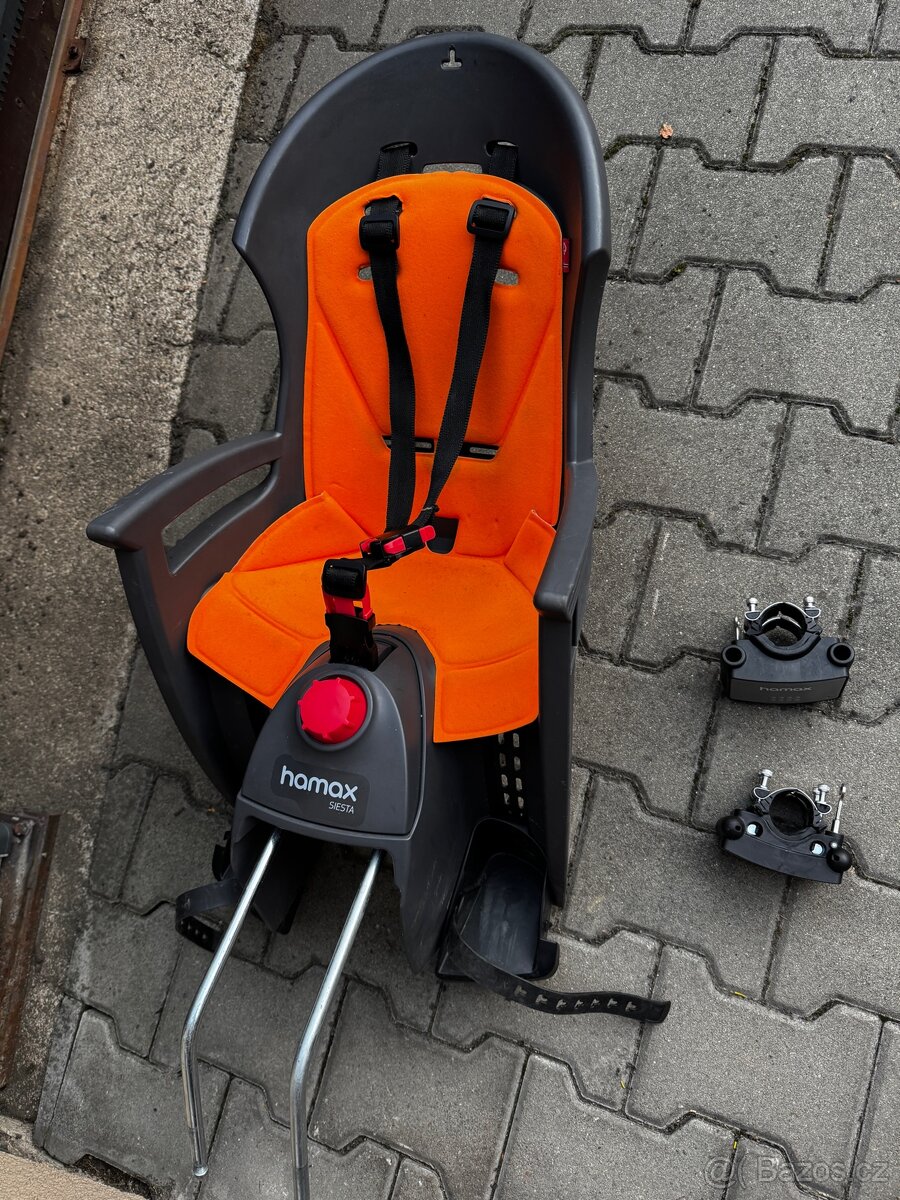Dětská sedačka na kolo Hamax Siesta s 2 držáky