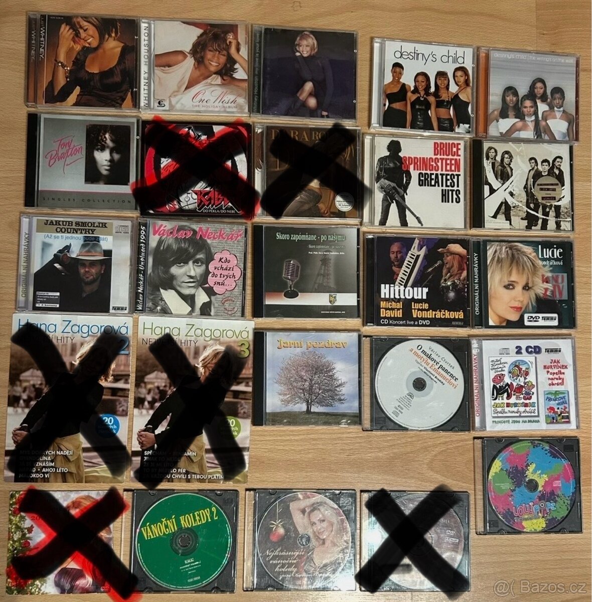 19x CD různé alba, vánoční a pohádky